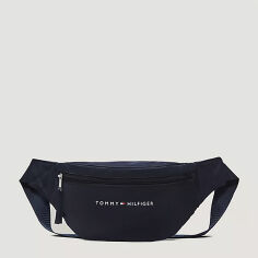 Акція на Сумка на пояс бананка чоловіча тканинна Tommy Hilfiger 995324193 Синя від Rozetka
