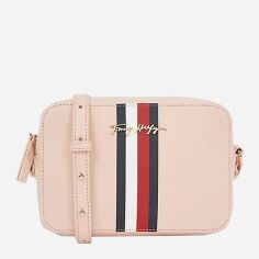 Акція на Сумка крос-боді через плече жіноча маленька Tommy Hilfiger 606064552 Рожева від Rozetka