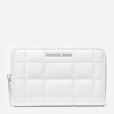 Акція на Гаманець жіночий шкіряний для карток Michael Kors 953657053 Білий від Rozetka