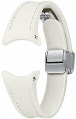 Акція на Ремінець Samsung D-Buckle Hybrid Eco-Leather Band (20мм, S/M) Cream for Samsung Watch 4 / 5 / 6 (ET-SHR93SUEGEU) від Y.UA