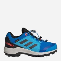 Акція на Підліткові трекінгові кросівки для хлопчика Adidas Terrex Gtx K GY7660 35 Сині від Rozetka