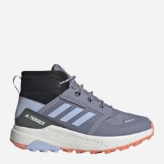 Акція на Підліткові високі трекінгові кросівки для хлопчика Adidas Terrex Trailmaker Mid R.Rdy K HQ5808 35 Блакитні від Rozetka