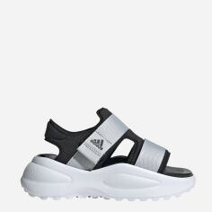 Акция на Підліткові спортивні сандалії для дівчинки adidas Mehana Sandal Kids ID7910 37 Білий/Чорний от Rozetka