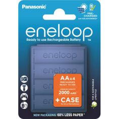 Акція на Аккумулятор Panasonic Eneloop NI-MH AA 2000 мАч, 4 шт, с кейсом для хранения (BK-3MCDEC4CP) від MOYO