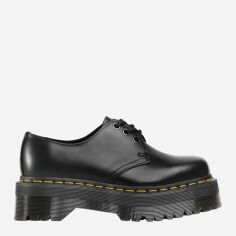 Акція на Жіночі дербі зі шкіри Dr. Martens 1461 Quad 25567001 38 Чорні від Rozetka