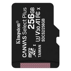 Акція на Карта памяти Kingston microSDXC 256GB C10 UHS-I R100MB/s (SDCS2/256GBSP) від MOYO