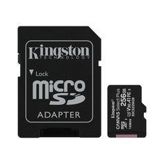 Акция на Карта памяти Kingston microSDXC 256GB C10 UHS-I R100MB/s + SD-адаптер (SDCS2/256GB) от MOYO