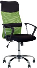 Акція на Крісло Nowy Styl ULTRA ordf GTP TILT CHR68 P OH/8 C-11 ECO-30 Чорне з зеленим від Rozetka