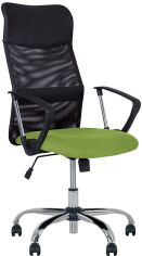 Акція на Крісло Nowy Styl ULTRA ordf GTP TILT CHR68 P OH/5 C-89 ECO-30 Чорне з темно-салатовим від Rozetka