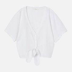 Акція на Блузка жіноча H&M 8803251wer S Біла від Rozetka