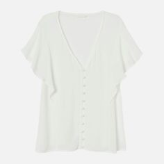 Акція на Блузка жіноча H&M 8427271wer XS Біла від Rozetka