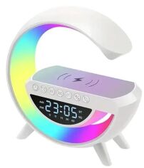 Акція на Настільний годинник ASON Smart Light Sound Machine 3401 з бездротовою зарядкою, лампою-нічником, будильником і вбудованою Bluetooth колонкою від Rozetka