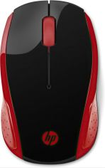 Акция на Мышь HP Wireless Mouse 200 Red (2HU82AA) от MOYO