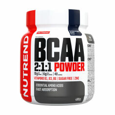 Акція на Амінокислота Nutrend BCAA 2:1:1 Powder в порошку, зі смаком чорної смородини, 400 г від Eva