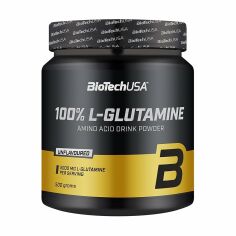 Акція на Амінокислота BioTech USA 100% L-Glutamine в порошку, 5000 мг, 500 г від Eva