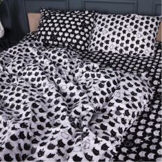 Акція на Комплект постільної білизни MirSon Полуторний 143х210 см 17-0673 Monochrome Meows Бязь від Rozetka