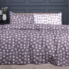 Акція на Комплект постільної білизни MirSon King Size 220х240 см 17-0675 Queen of Now Ranforce Elite від Rozetka