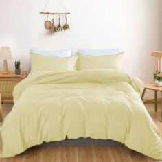 Акція на Підковдра MirSon двоспальна 175x210 см Light Pro 10-014 Soft yellow Satin від Rozetka