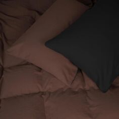 Акція на Підковдра MirSon Фланель 002-003 Black/Brown 143х210 см від Rozetka