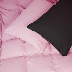 Акція на Наволочка MirSon Фланель 002-008 Black/Pink 50х70 см від Rozetka