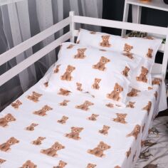 Акція на Простирадло на гумці MirSon Фланель 017 Teddy 120x200 см від Rozetka