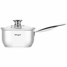 Акція на Ковш с крышкой 1.6 л 16 см Grey Line Ringel RG-4019-16 від Podushka