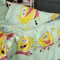 Акція на Підковдра MirSon Бязь Kids Time 17-0688 Спанч Боб і Патрік 160х220 см від Rozetka