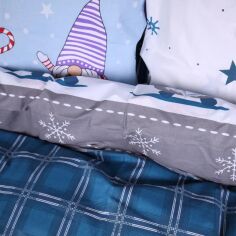 Акція на Простирадло MirSon двоспальне 180x220 см 17-0679 Winter Wishes Ranforce Elite від Rozetka