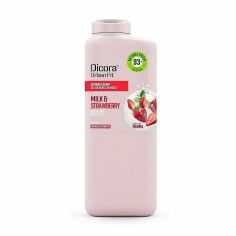 Акція на Живильний гель для душу Dicora Urban Fit Nourishing Shower Gel Молоко та полуниця, з вітаміном В, 400 мл від Eva