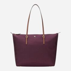 Акція на Сумка шопер жіноча Ralph Lauren 482977824 Бордова від Rozetka