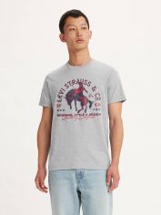 Акція на Футболка бавовняна довга чоловіча Levi's 926128018 2XL Сіра від Rozetka