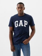 Акція на Футболка бавовняна довга чоловіча Gap 6425631 2XL Синя від Rozetka
