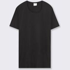 Акція на Футболка бавовняна довга чоловіча Piazza Italia 20566-3 2XL Чорна від Rozetka