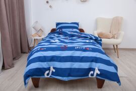 Акція на Комплект постільної білизни ТЕП Полуторний 150х215 см Soft dreams Тренди Синій Ранфорс (2-04191_29892) від Rozetka