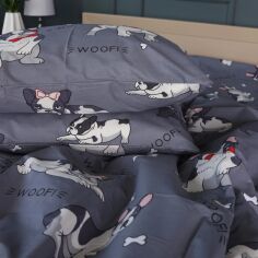 Акція на Простирадло MirSon Ranforce Elite 17-0663 Cute Pug 180x220 см від Rozetka