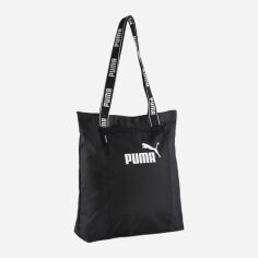 Акція на Спортивна сумка екошопер тканинна Puma Core Base Shopper 09026701 Чорна від Rozetka