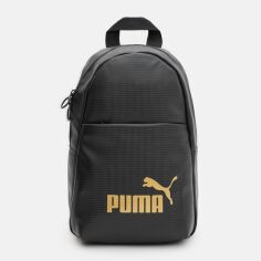 Акція на Рюкзак спортивний зі штучної шкіри 9 л Puma Core Up Backpack 09027601 Чорний від Rozetka