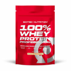 Акція на Протеїн Scitec Nutrition 100% Whey Protein Professional Арахісова паста, в порошку, 500 г від Eva