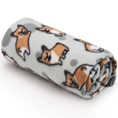 Акція на Флисовый плед Корги Fleece Ardesto 130х160 см від Podushka