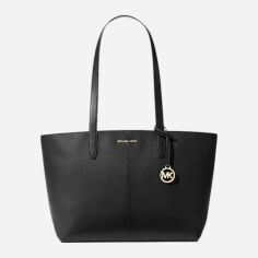 Акція на Сумка шопер жіноча Michael Kors Jet Set Tote 551F4GTVT8L Чорна від Rozetka