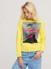 Акція на Світшот жіночий Yappi BSWSY10004 XL Жовтий від Rozetka