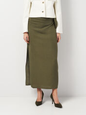 Акція на Спідниця жіноча Zara 4437/201 M Хакі від Rozetka