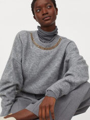 Акція на Джемпер жіночий H&M 934053003c14 S Сірий від Rozetka