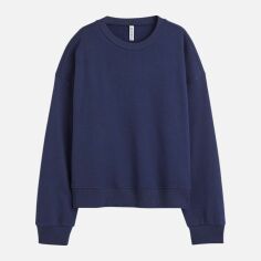 Акція на Світшот на флісі жіночий H&M 994007008c14 M Темно-синій від Rozetka