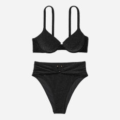 Акція на Роздільний купальник жіночий Victoria's Secret 246743569 32C/S Чорний від Rozetka