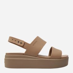 Акція на Жіночі сандаліі Crocs Brooklyn Low Wedge W 206453-2EL 36-37 Бежеві від Rozetka