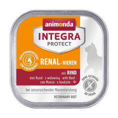 Акція на Вологий корм для кішок Animonda Integra Protect Renal Pure Turkey при хворобах нирок, з індичкою, 100 г від Eva