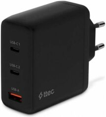 Акція на Ttec Wall Charger USB+2xUSB-C Gan 120W Black (2SCG04S) від Stylus