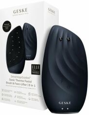 Акція на Очистительная щетка для лица Geske Sonic Thermo Facial Brush&Face-Lifter 8в1 black від Stylus