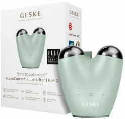 Акція на Микротоковый подтягиватель лица Geske MicroCurrent Face-Lifter 6в1 green від Stylus